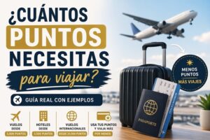 Cuántos puntos necesitas para viajar en vuelos y hoteles con ejemplos reales usando puntos y millas