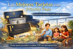 Mejores tarjetas con Priority Pass para acceder a salas VIP en aeropuertos
