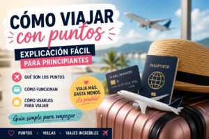 cómo viajar con puntos guía fácil para principiantes paso a paso