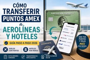 cómo transferir puntos amex a aerolíneas y hoteles paso a paso